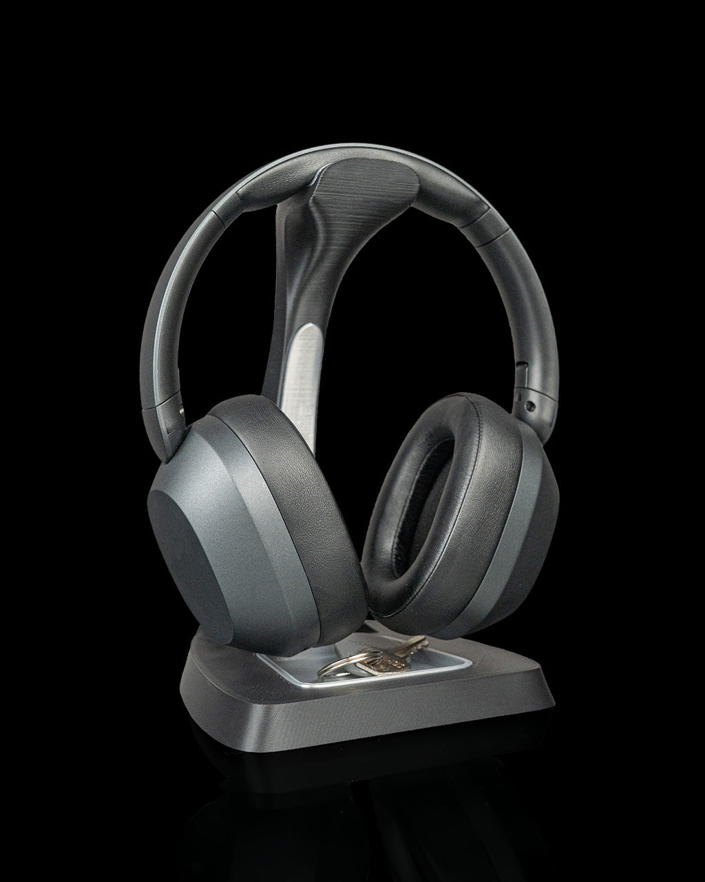 Arch Stand Headphone Holder – 3D Printed Headset Display with Accessory Tray – Gaming Desk Organiser