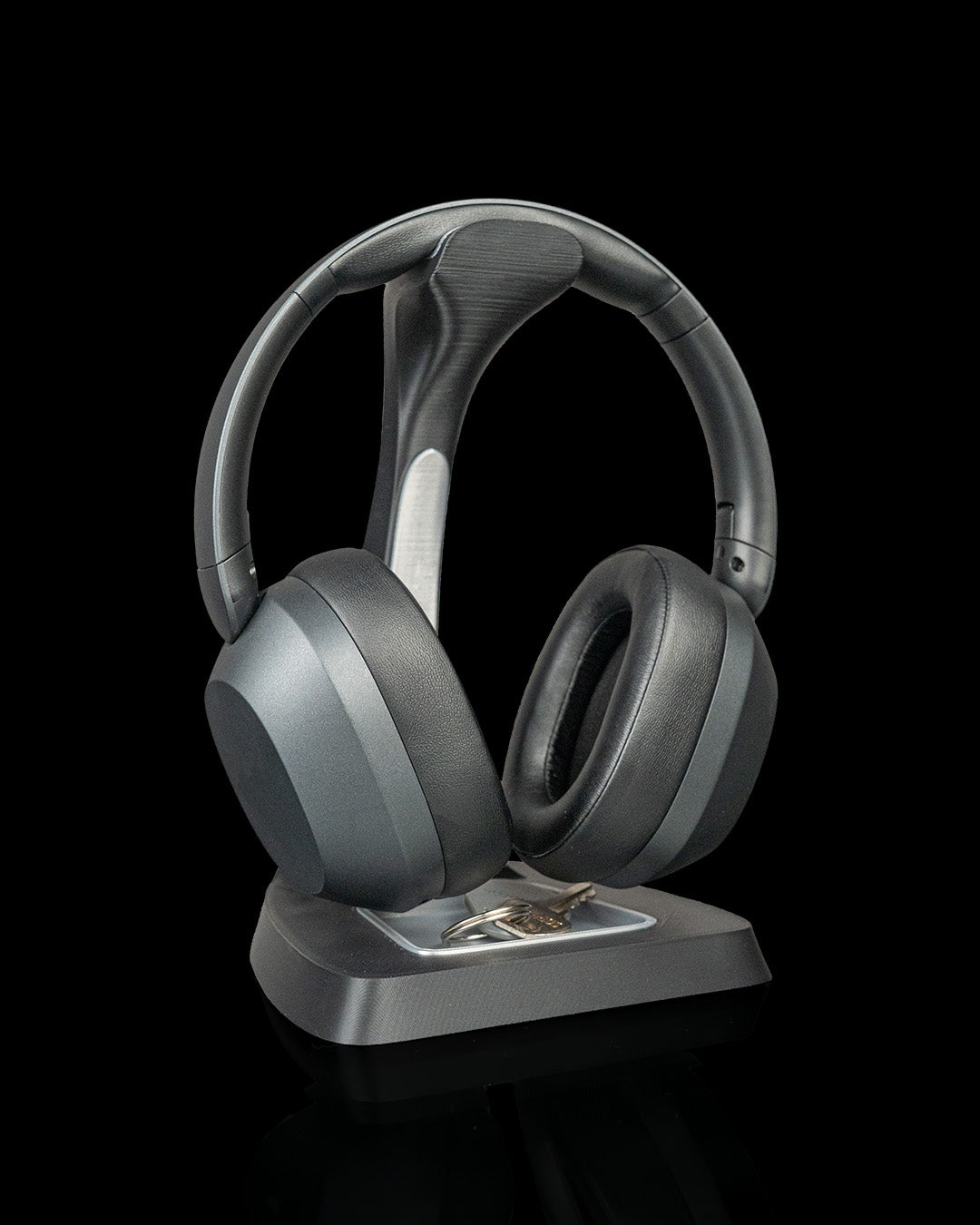 Arch Stand Headphone Holder – 3D Printed Headset Display with Accessory Tray – Gaming Desk Organiser
