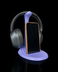 Flow Stand – Headphone & Phone Holder – 3D Printed Gaming Desk Organiser – Modern Headset Display