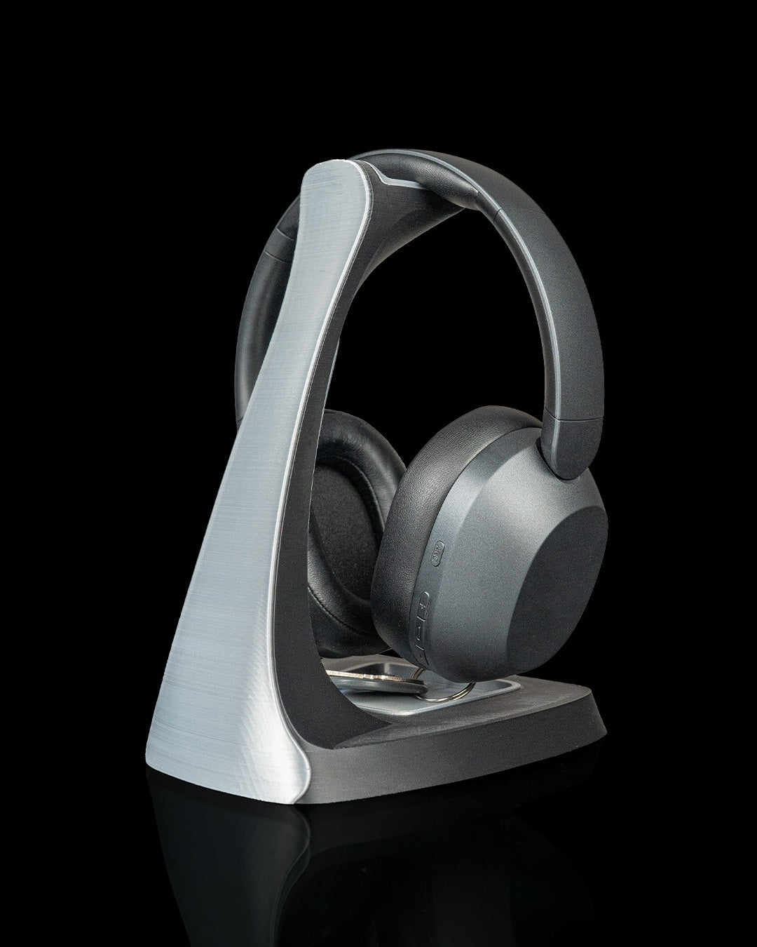 Arch Stand Headphone Holder – 3D Printed Headset Display with Accessory Tray – Gaming Desk Organiser