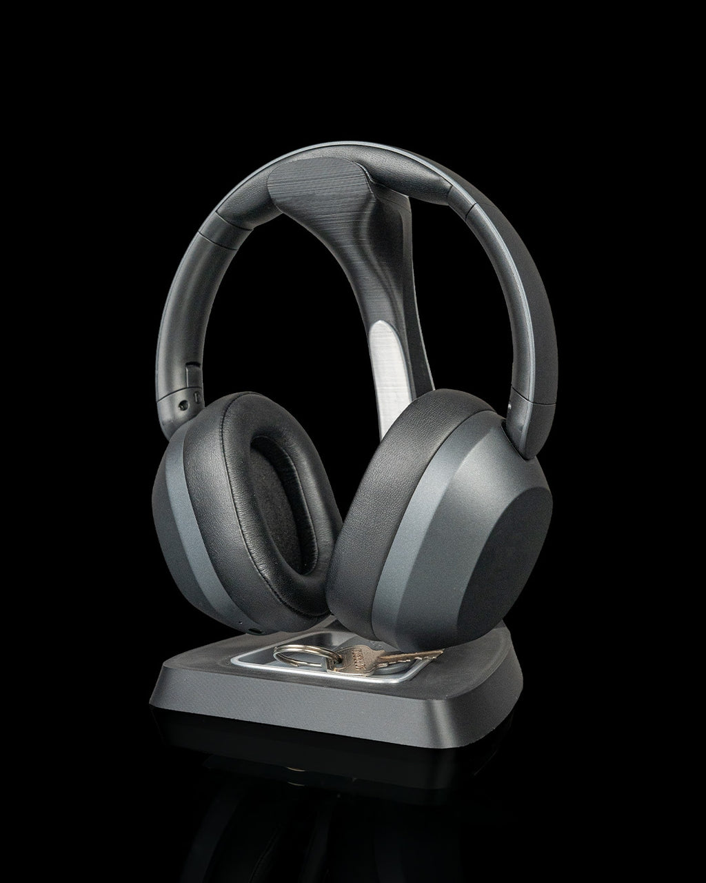 Arch Stand Headphone Holder – 3D Printed Headset Display with Accessory Tray – Gaming Desk Organiser
