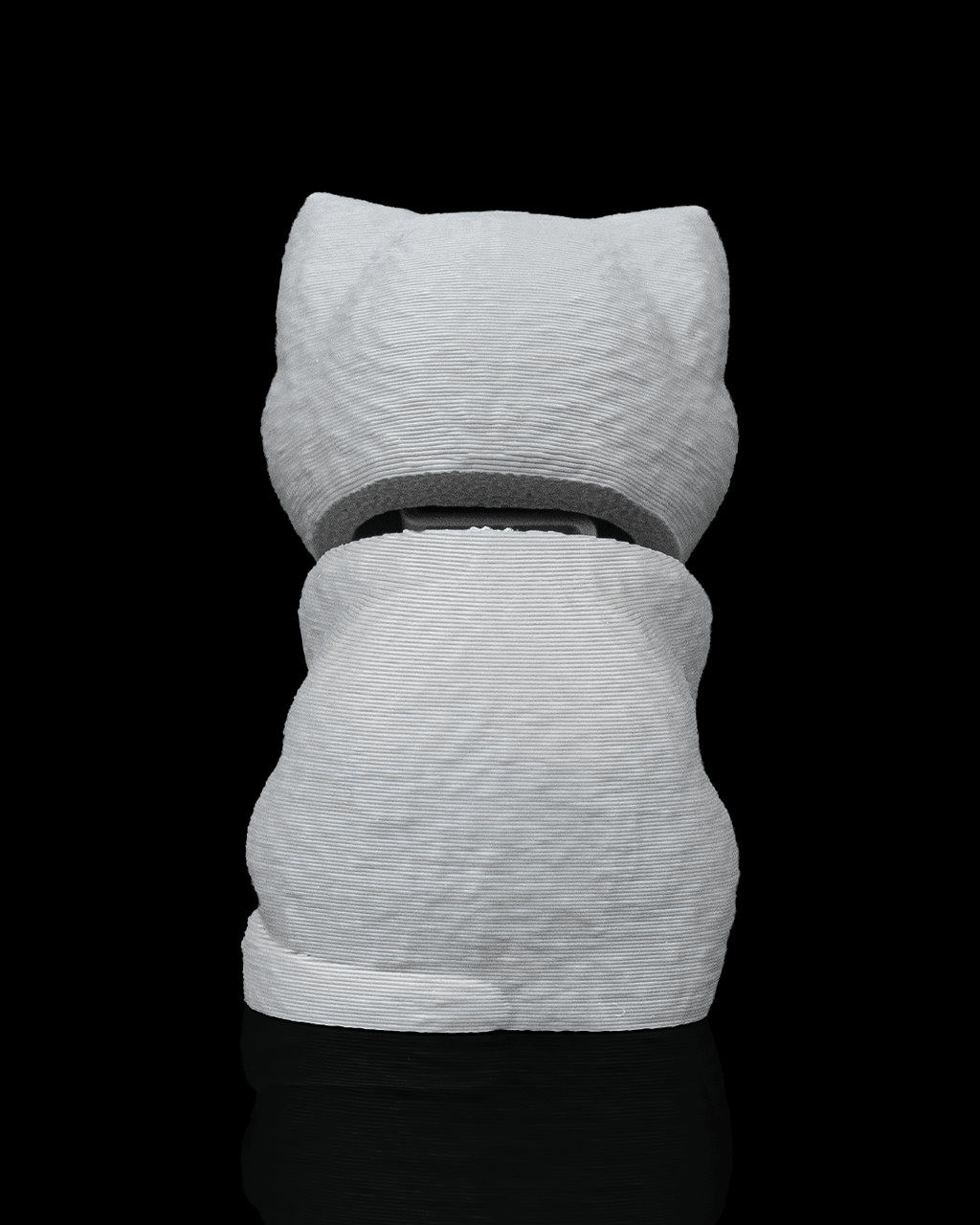 3D printed Everyday Pack British Shorthair collectible showing the back view of the charming cat design.
