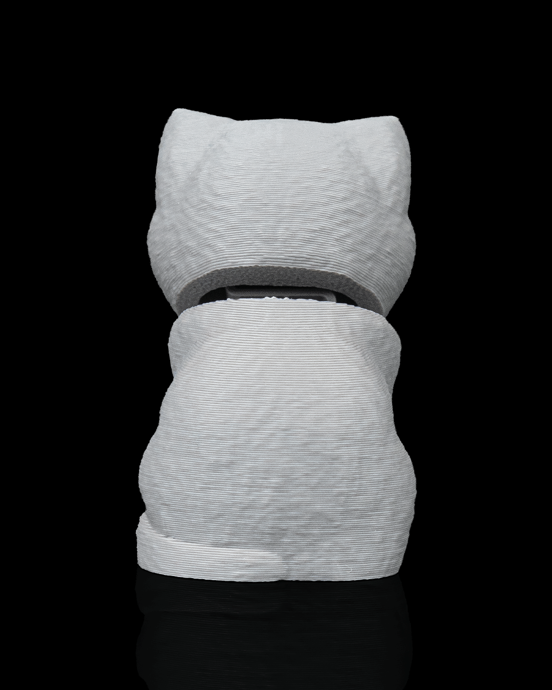 3D printed Everyday Pack British Shorthair collectible showing the back view of the charming cat design.