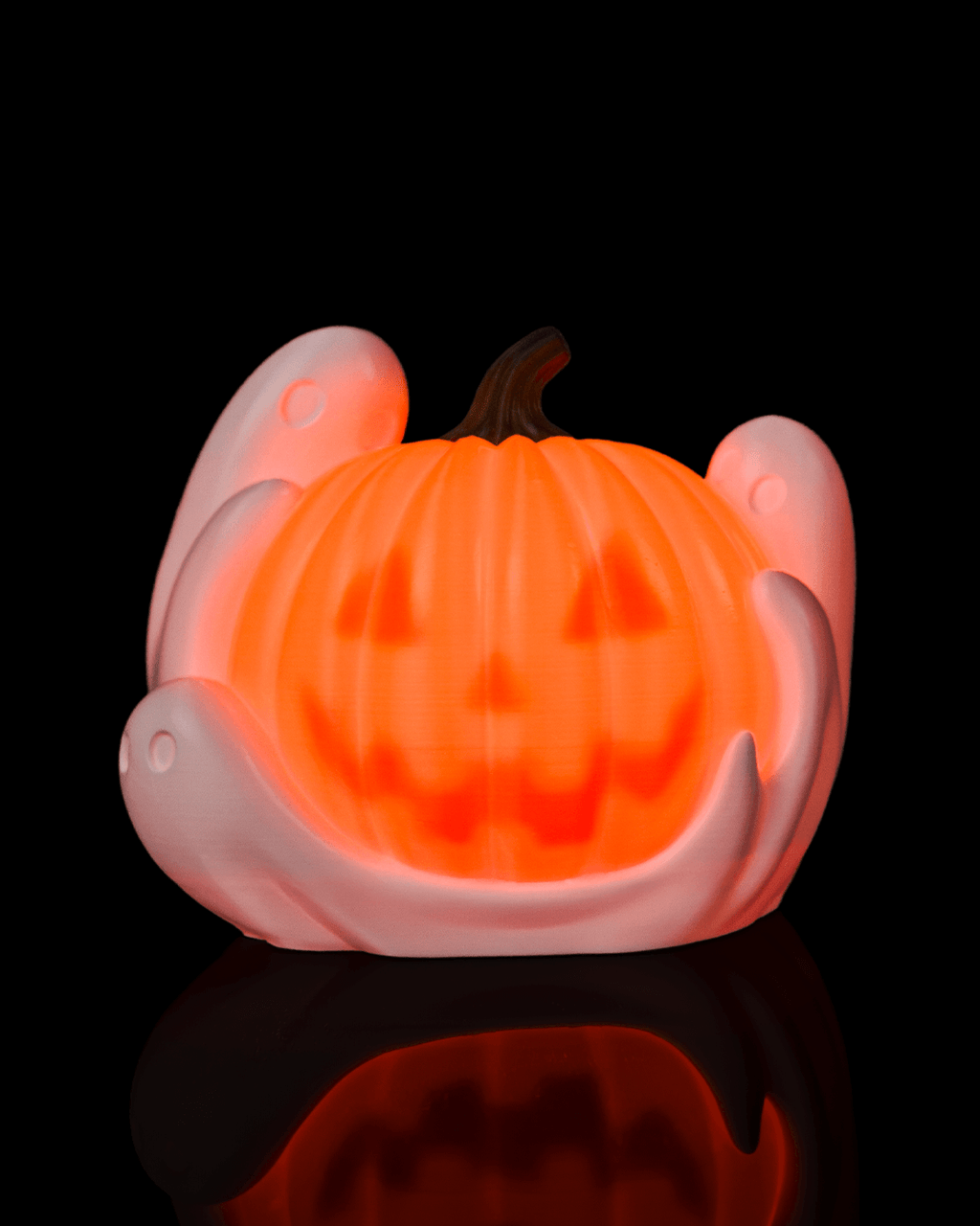 Ghost Pumpkin Halloween Table Lamp