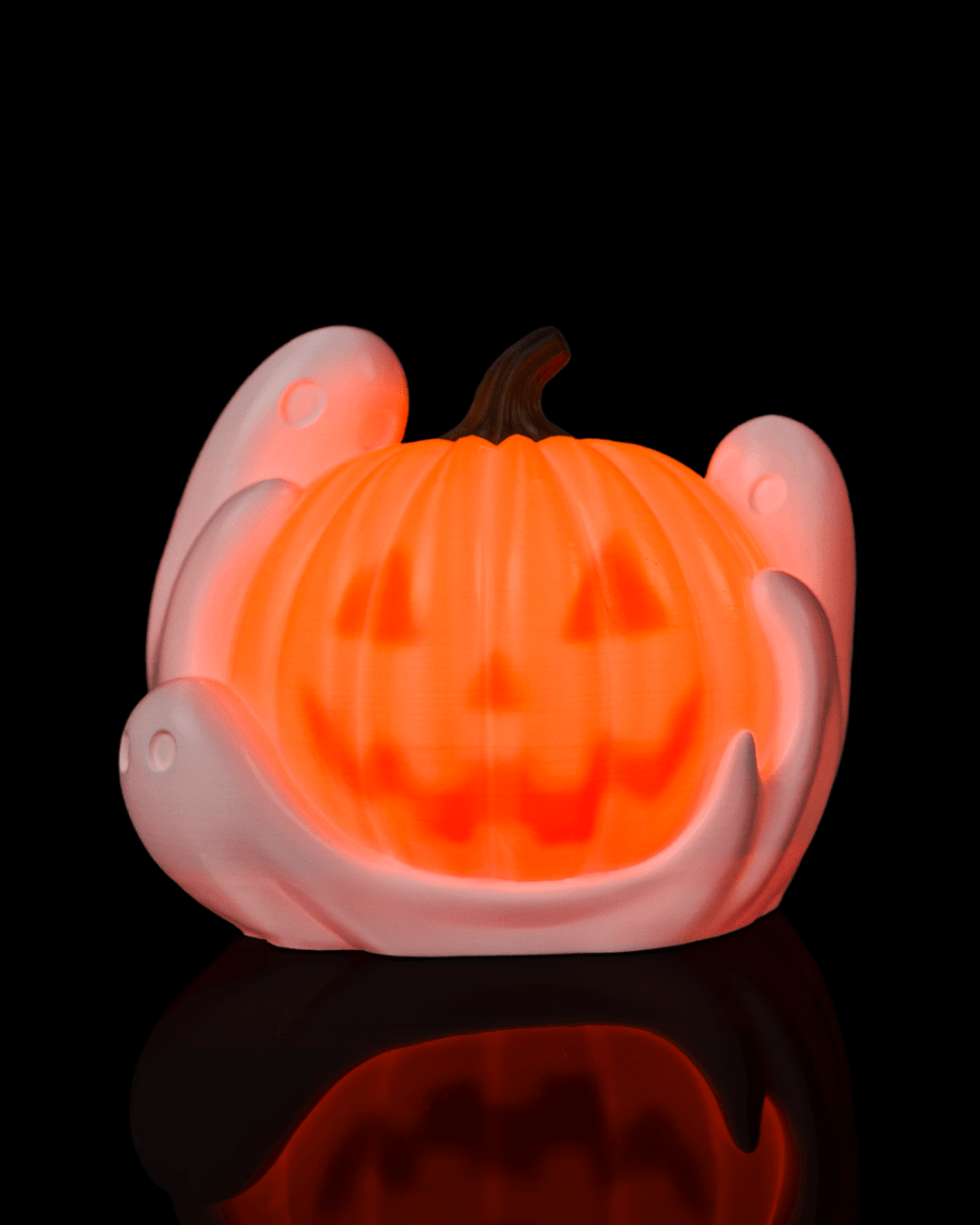 Ghost Pumpkin Halloween Table Lamp