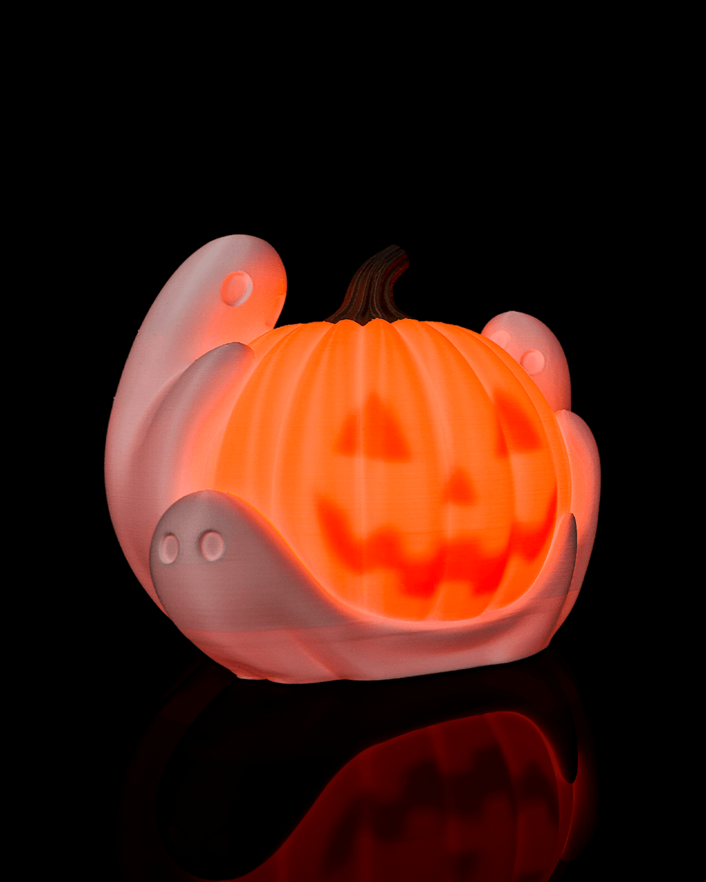 Ghost Pumpkin Halloween Table Lamp
