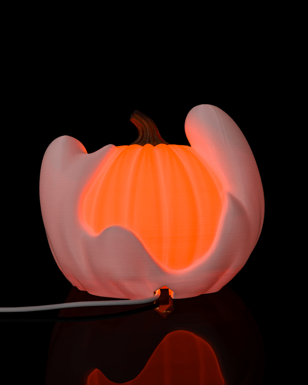 Ghost Pumpkin Halloween Table Lamp