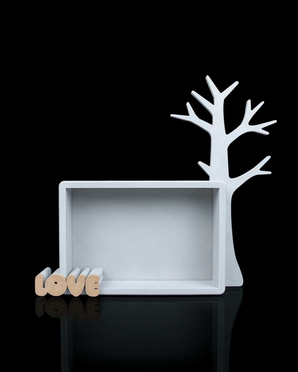 Keepsake Tree Photo Frame & Jewellery Organiser – 3D Printed Necklace, Ring and Bracelet Holder – Family Gift