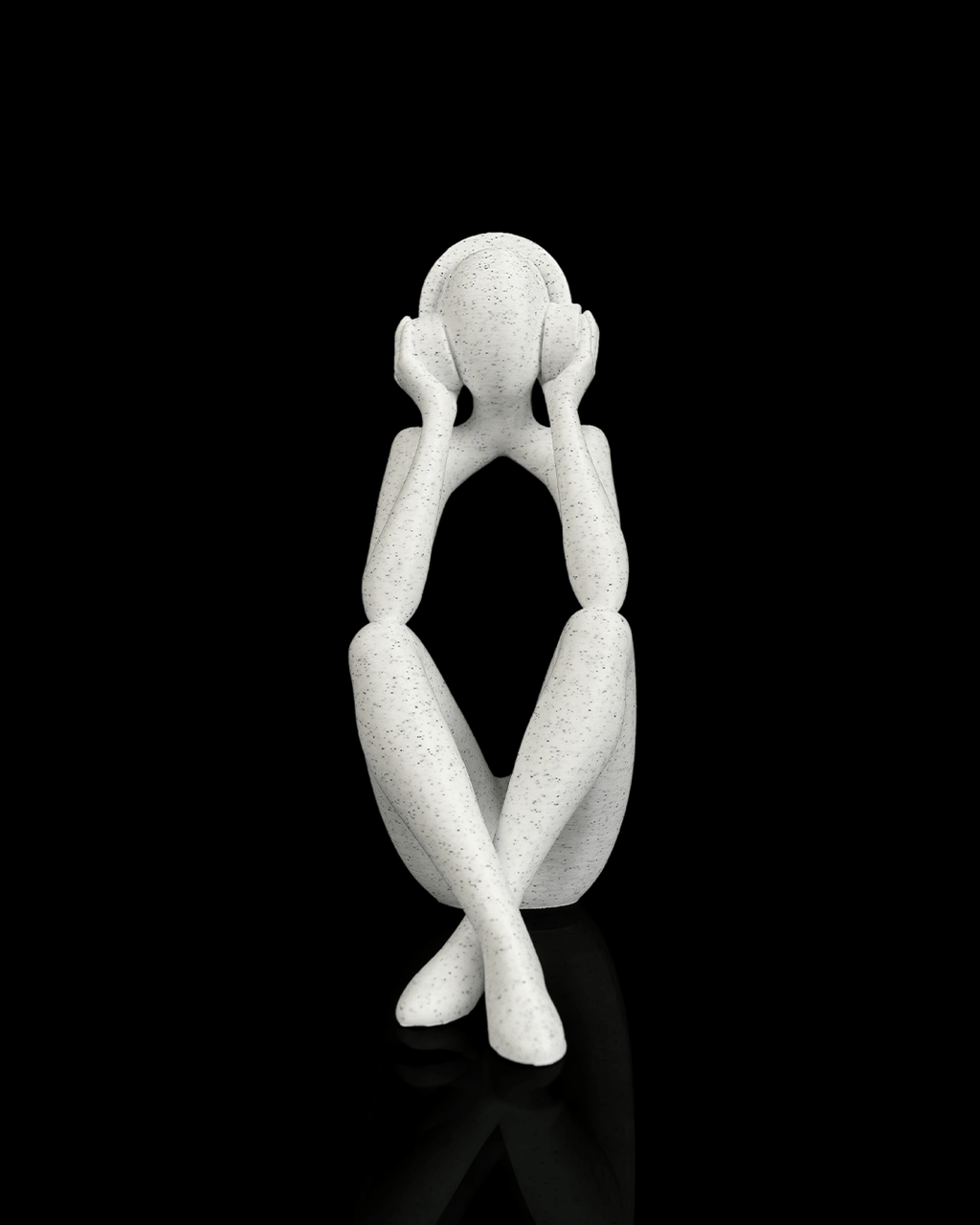 3D Printed Headphone Sculpture – Modern Music Lover Figurine, Audiophile Gift