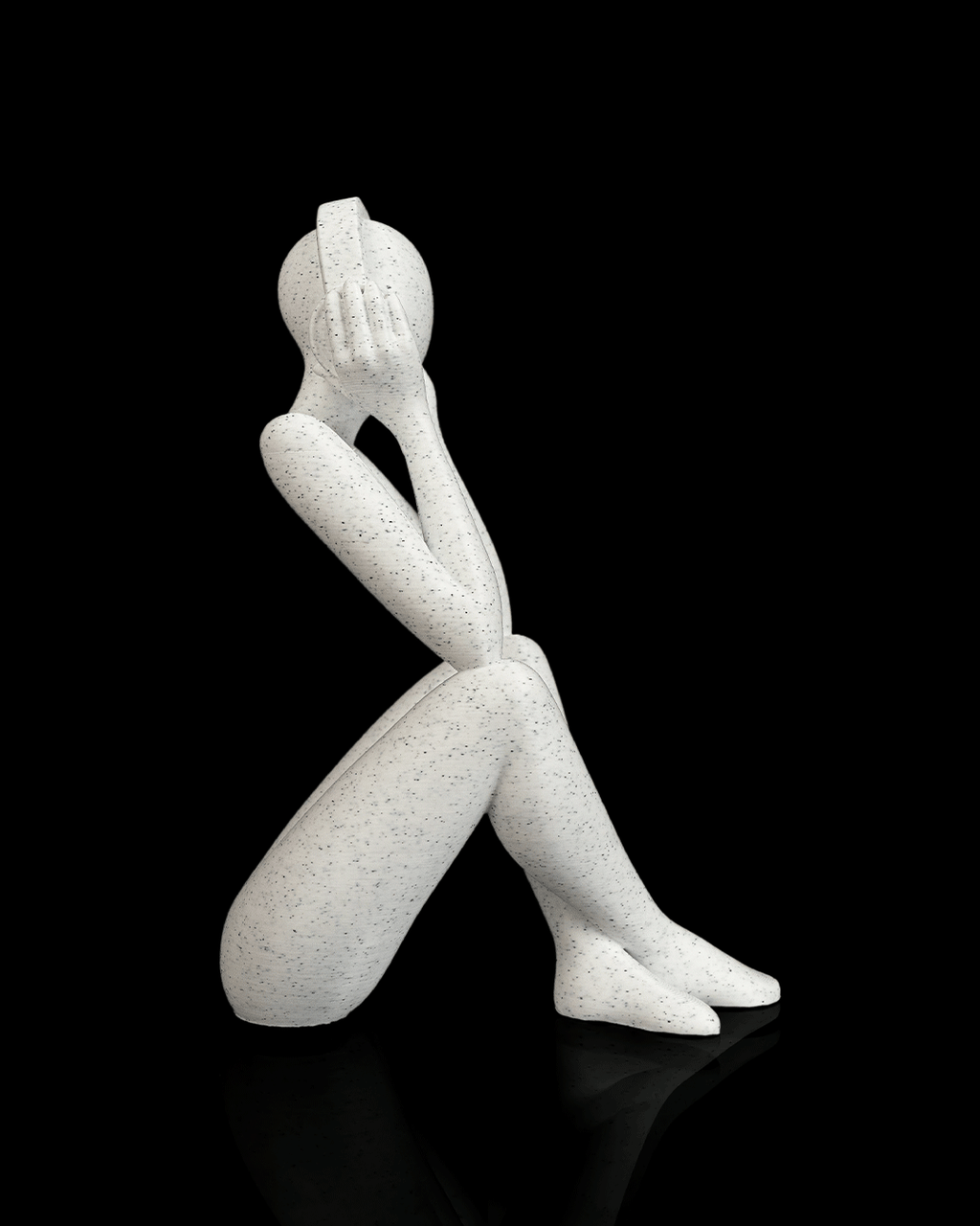 3D Printed Headphone Sculpture – Modern Music Lover Figurine, Audiophile Gift