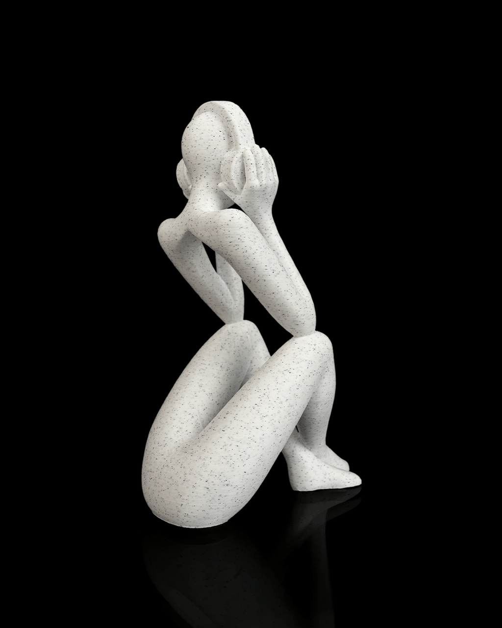 3D Printed Headphone Sculpture – Modern Music Lover Figurine, Audiophile Gift