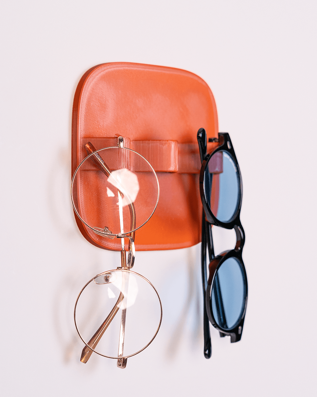 Mod Wall Glasses Holder – Wall-Mounted Eyewear Organiser – 3D Printed Sunglasses and Reading Glasses Storage