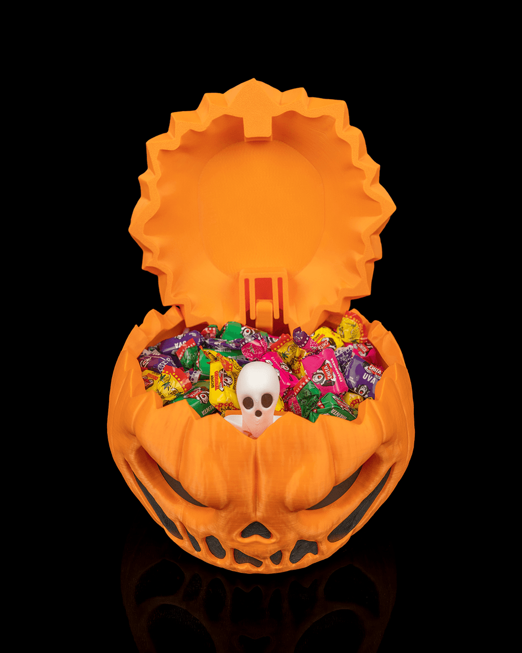 Possessed Pumpkin Halloween Candy Bowl