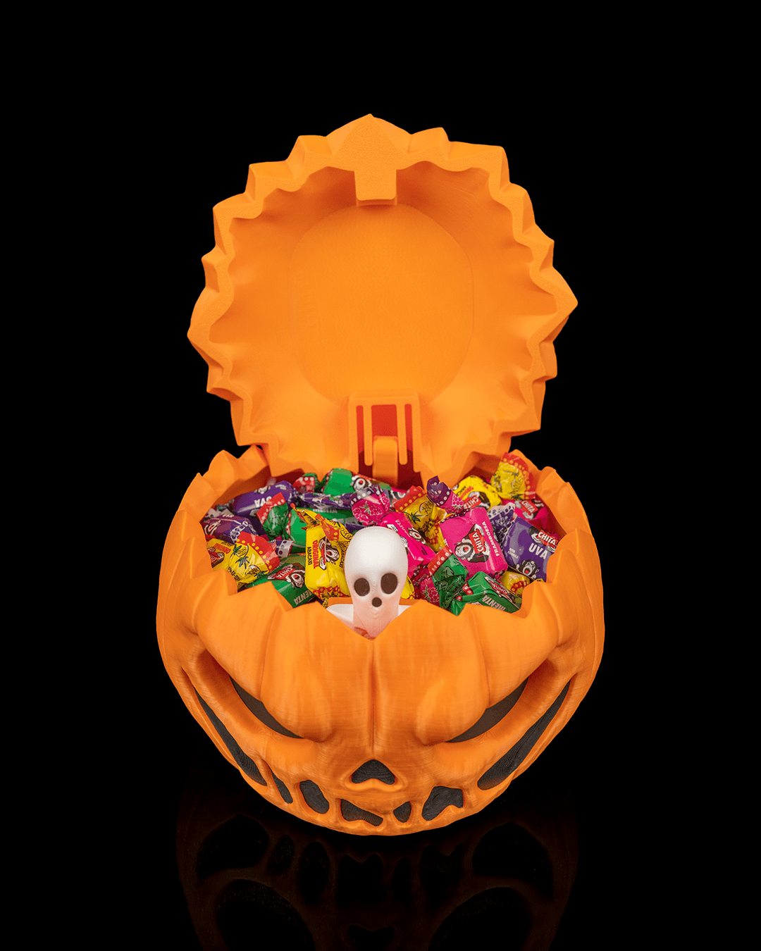 Possessed Pumpkin Halloween Candy Bowl