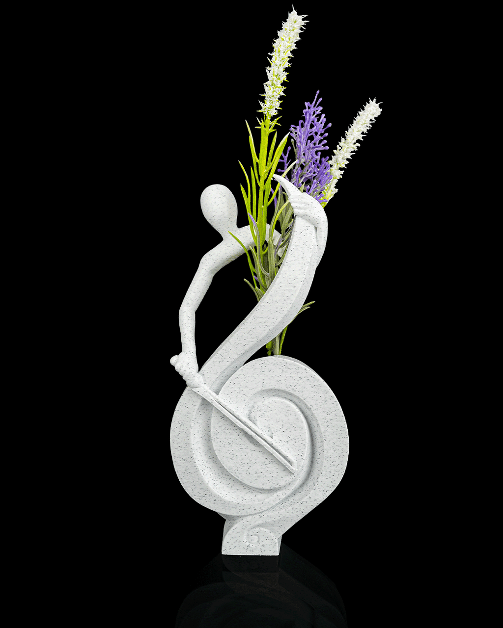 3D Printed Treble Clef Planter – Music Note Flower Holder – Musician Gift Home Décor