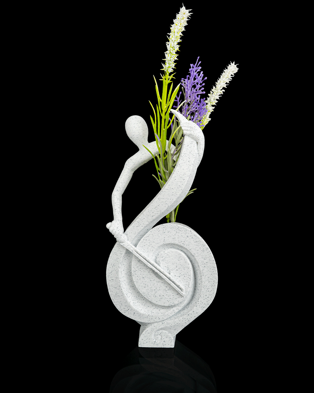 3D Printed Treble Clef Planter – Music Note Flower Holder – Musician Gift Home Décor