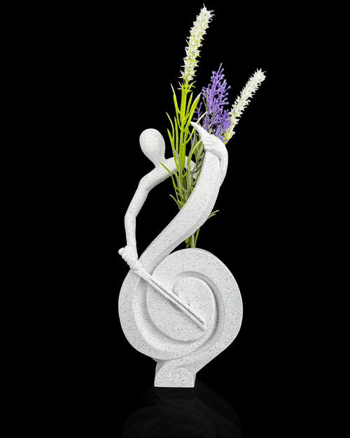 3D Printed Treble Clef Planter – Music Note Flower Holder – Musician Gift Home Décor