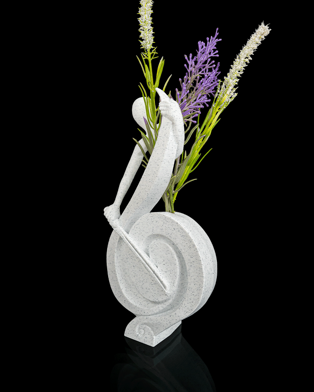 3D Printed Treble Clef Planter – Music Note Flower Holder – Musician Gift Home Décor