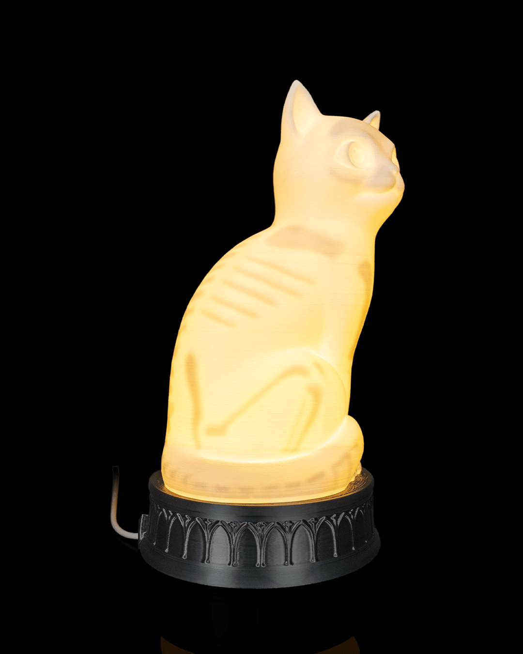 X-Ray Cat Skeleton Table Lamp