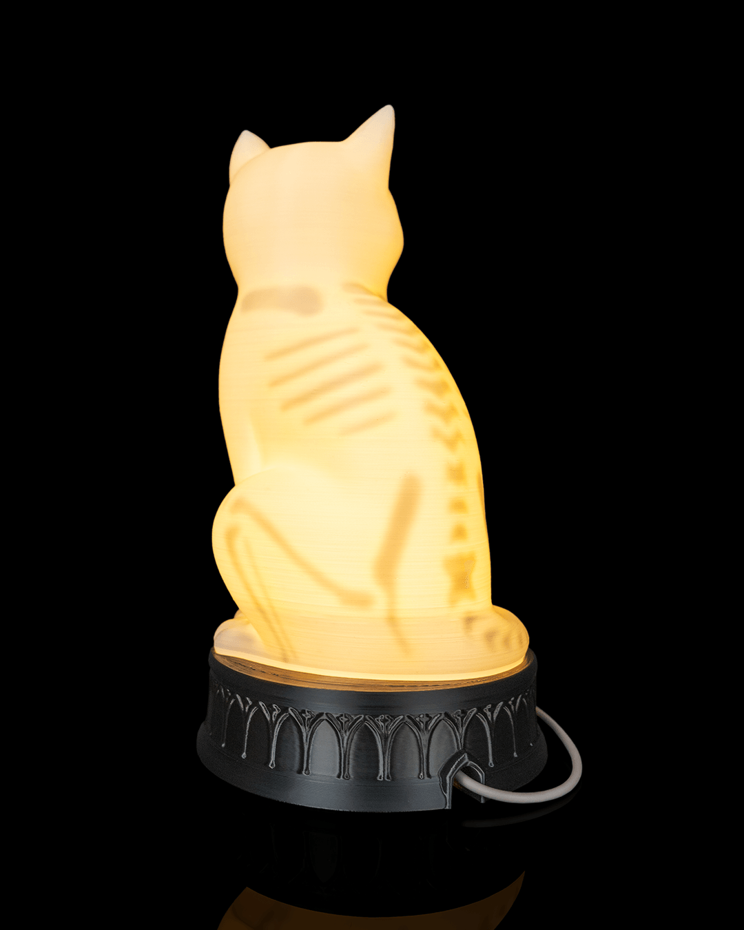 X-Ray Cat Skeleton Table Lamp