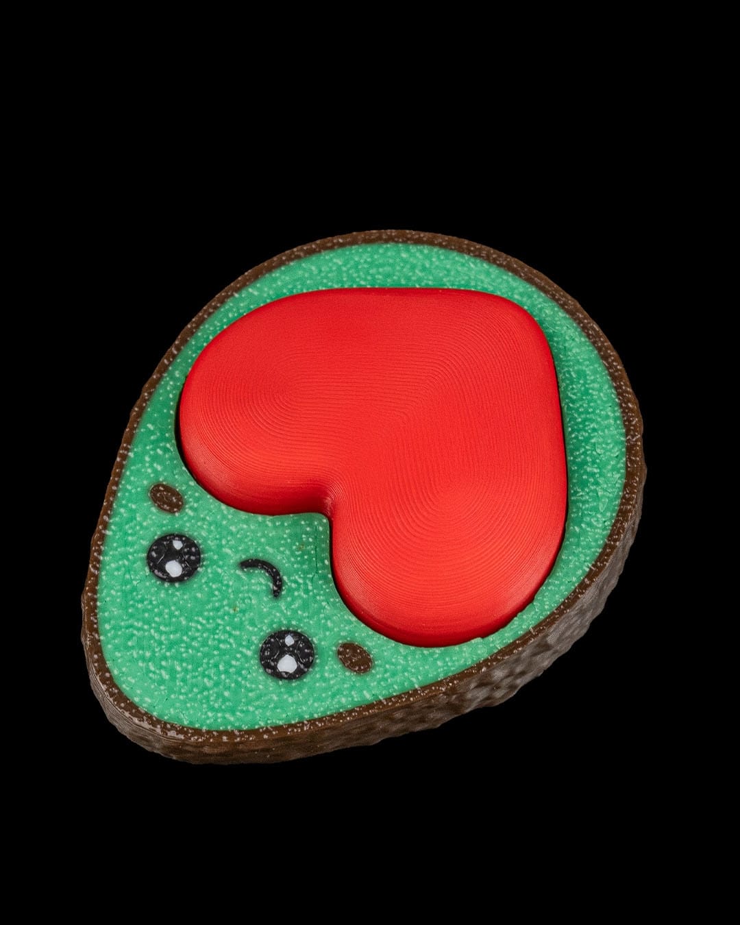 Avocado Heart Clicker & Keychain