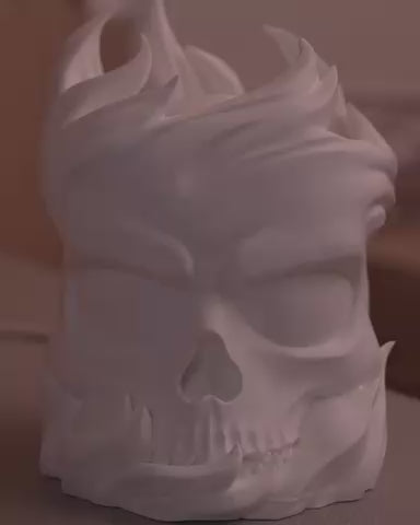 Skull Sphere- Table Lamp