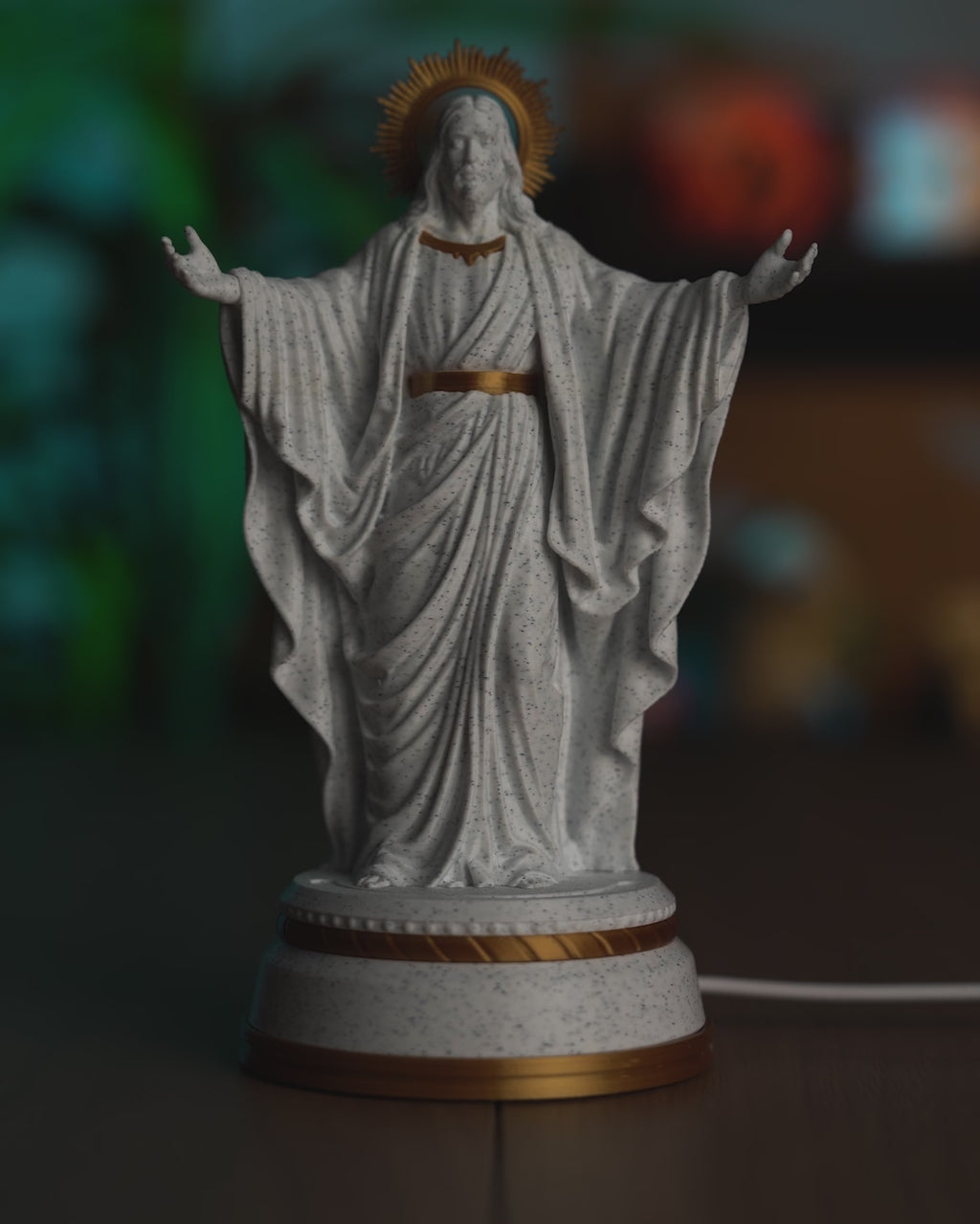 Christ of Light Illuminated Jesus Statue