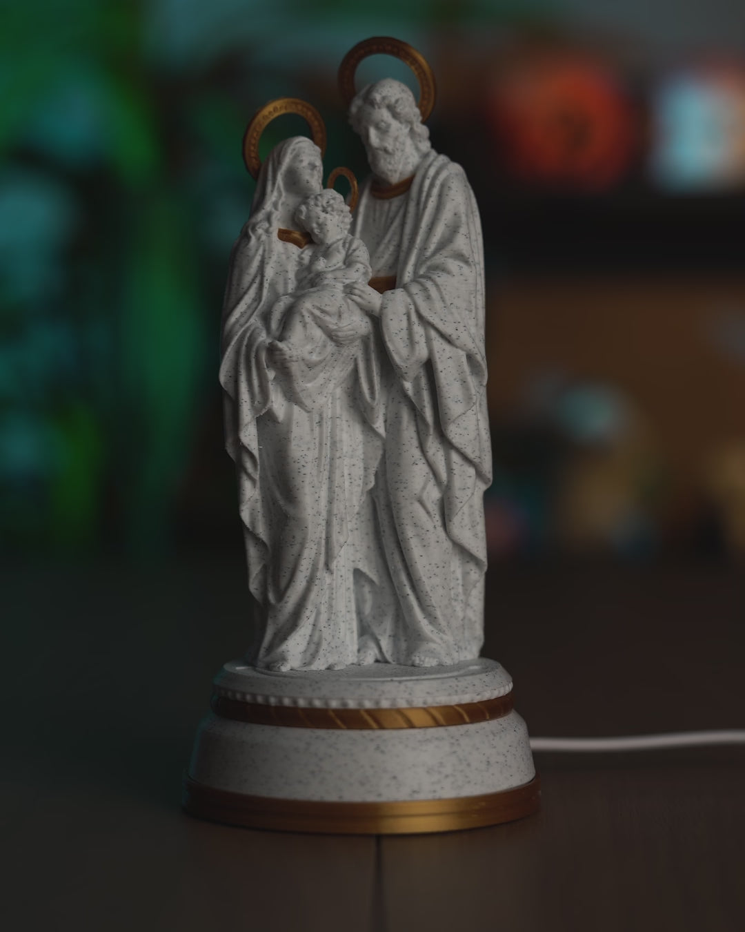 Holy Family Nativity Table Lamp