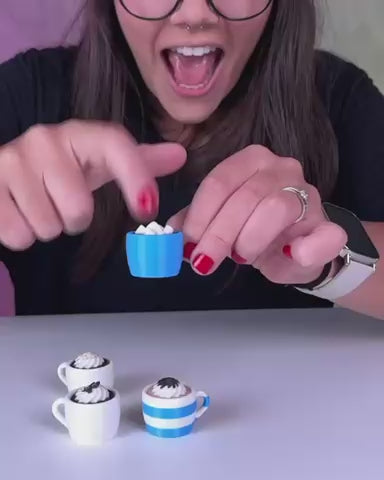 Hot Cocoa Mug Clicker & Keychain