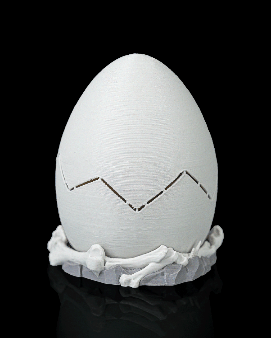 Tiny Triceratops Dino Egg