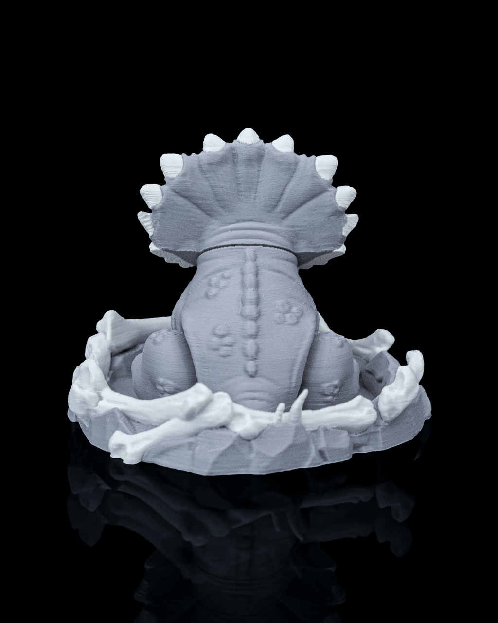 Tiny Triceratops Dino Egg
